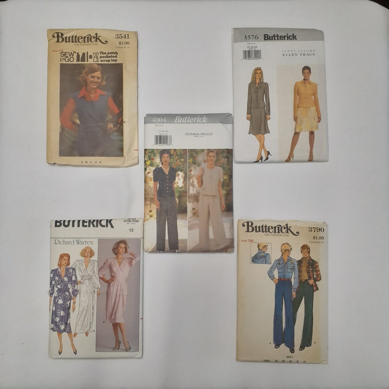 Old Vintage Butterick Sewing Patterns 60s 70s 80s 90s Retro - Etsy