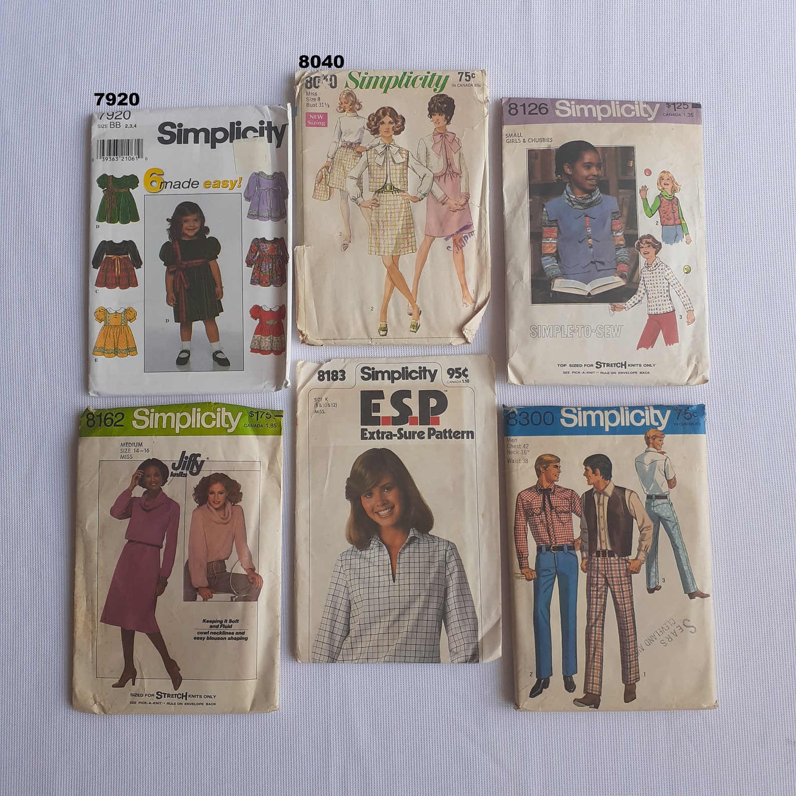 Old Vintage Simplicity Sewing Patterns 60s, 70s, 80s, 90's Retro - Etsy