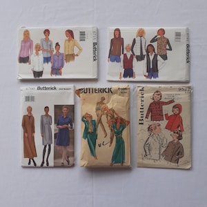 Old Vintage Butterick Sewing Patterns 40s, 50s, 60s, 70s, 80s 90s 00s ...