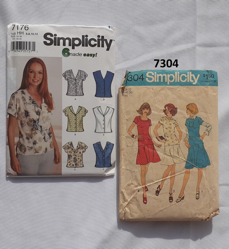 Old Vintage Simplicity Sewing Patterns 60s 70s 80s 90 s Etsy