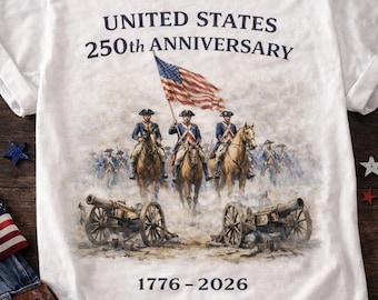 America 250th Anniversary Shirt, Revolutionary War Soldiers Tee, 1776-2026 Patriotic Shirt, 250 Years of Freedom, 4th of July Gift Tee