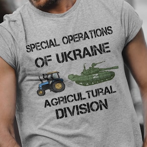 Ukraine Special Operations Agricultural Division Ukraine Farmers Patriotic Shirt Stand With Ukraine Motivational Patriotic Shirts