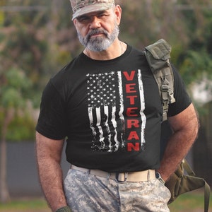 Patriotic Shirts Veteran Shirts for Men American Flag Veteran Gifts for Veterans Gifts For Dad Gifts For Grandpa Veteran Shirts