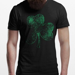 Vintage Style Distressed Irish Green Shamrock T-Shirt, St. Patrick&#39;s day shirts for women, shamrock shirts, Stylish St Patricks Day Shirts