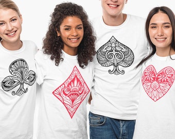 Playing Card Costume T-shirt Group Costume Halloween Costume Ideas Shirt Best Friend Shirts Couples Costume Shirts Halloween Costume Tees