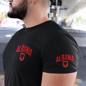 Albania T-Shirt | Albanian Flag Shirt | Albania Logo Tee | Albanian Pride T-Shirt | Albanian Heritage Gift for Men & Women