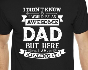 Papá Tee Orgulloso Padre Camiseta Día del Padre Regalo Camisa Padres Camiseta Divertida Papá Camiseta Padres Camisa Orgulloso Padre Camisa