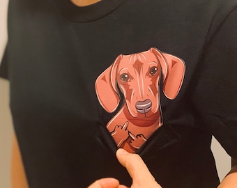 Dachshund t shirt | Etsy