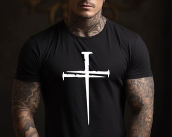 T-shirt croisé, t-shirt inspirant chrétien, chemise chrétienne, vêtements basés sur la foi, T-shirt chrétien, cadeau chrétien, T-shirt Jésus