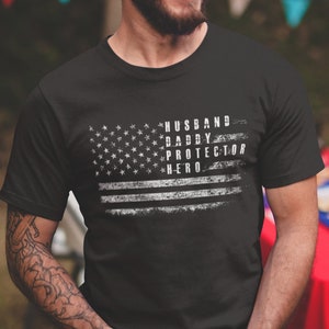 Dad USA Flag Patriotic Shirt Fathers Day Gift For Father T shirt Gifts For Dad Patriotic Shirts For Men Best Dad Gifts