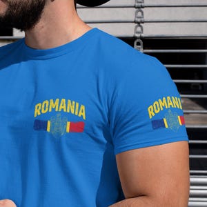 Romania T-Shirt | Romania Flag Tee | Romanian Pride T-Shirt | Romanian Heritage Gift for Men & Women
