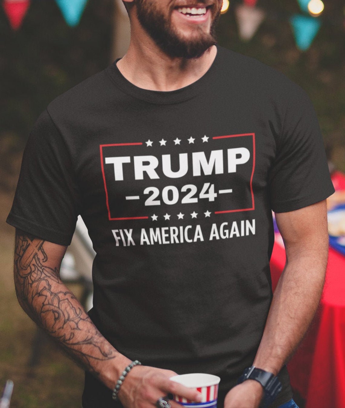 Trump 2024 Shirts Fix America Again MAGA Trump 2024 T Shirt Etsy
