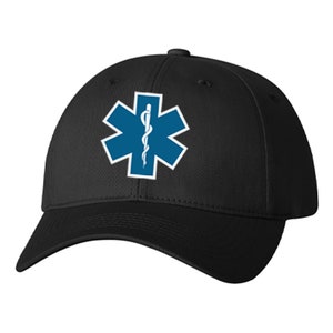 EMT Star of Life Cap Emergency Medical Technician Gift Running Cap
