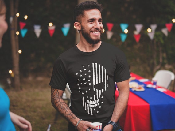 Patriotic Shirts for Men USA Military 