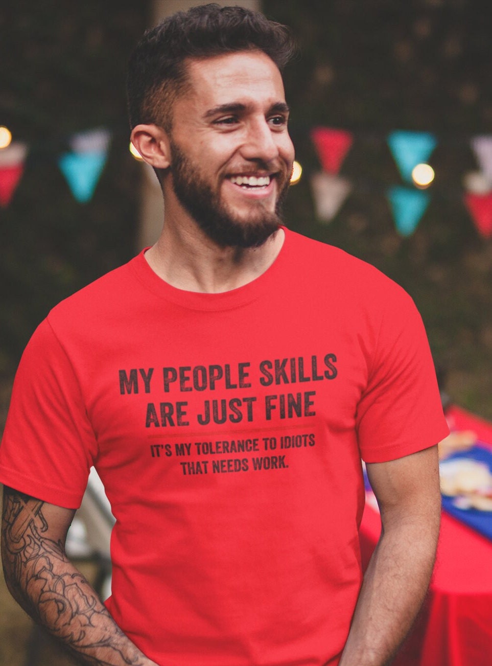 T-SHIRT MY PEOPLE Skills Are Fine Lustig Sarkastisch Zitat