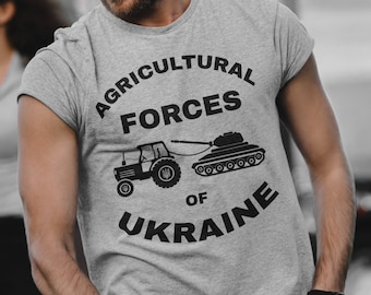 Ukraine T-shirts Stand With Ukraine Funny Ukrainian Farmer Steals Tank T-Shirts Ukraine Motivational Patriotic Shirts