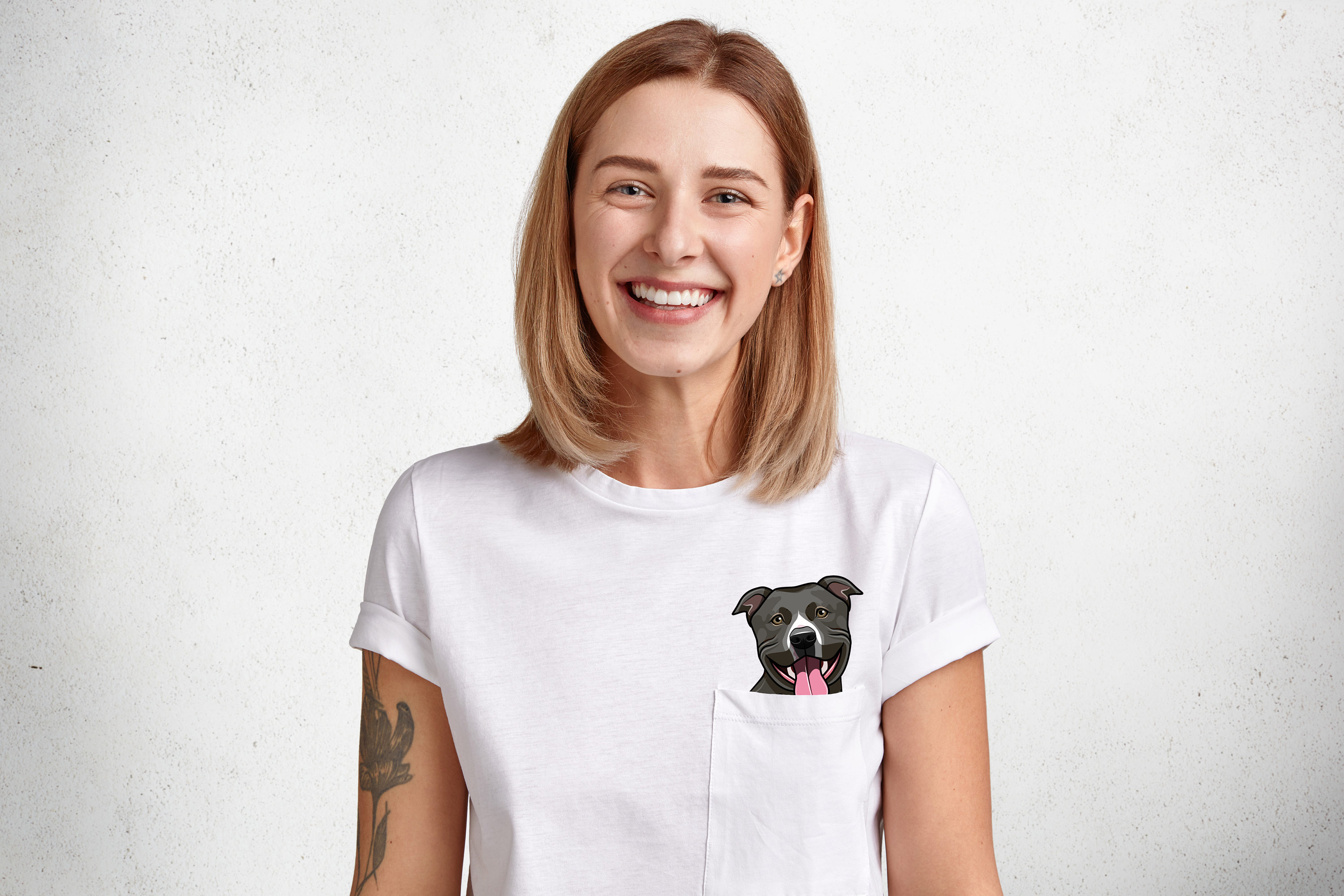 Pitbull top pocket shirt