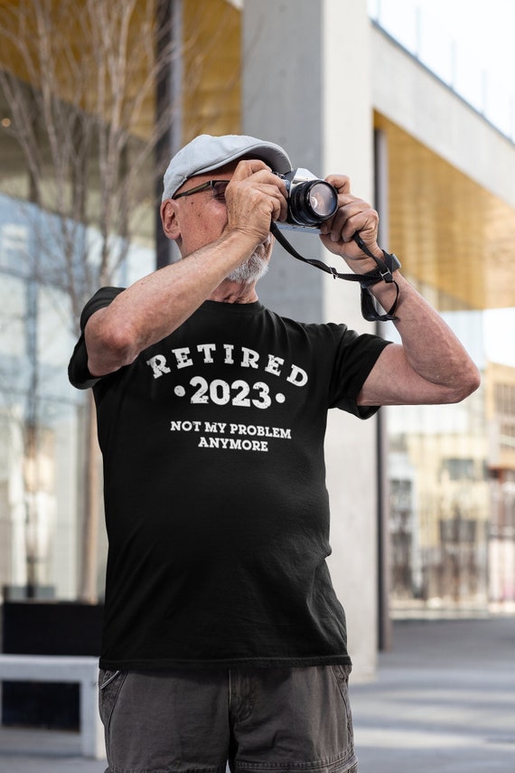 Officially Retired 2024 T Shirt Funny Retirement Him Gifts for Grandad Dad  Mens