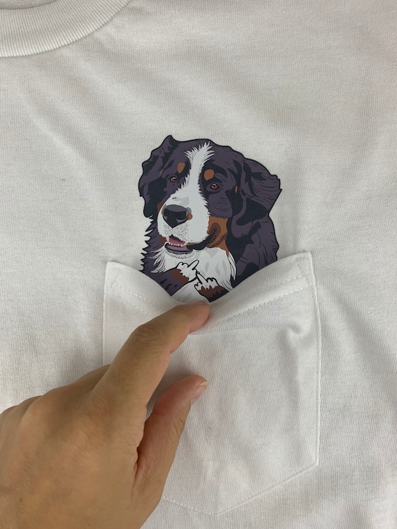 Bernese Mountain Dog Pocket Graphic T-Shirt Dog Gift Shirt Bernese Mountain Dog Pocket Graphic T-Shirt Dog Gift Shirt