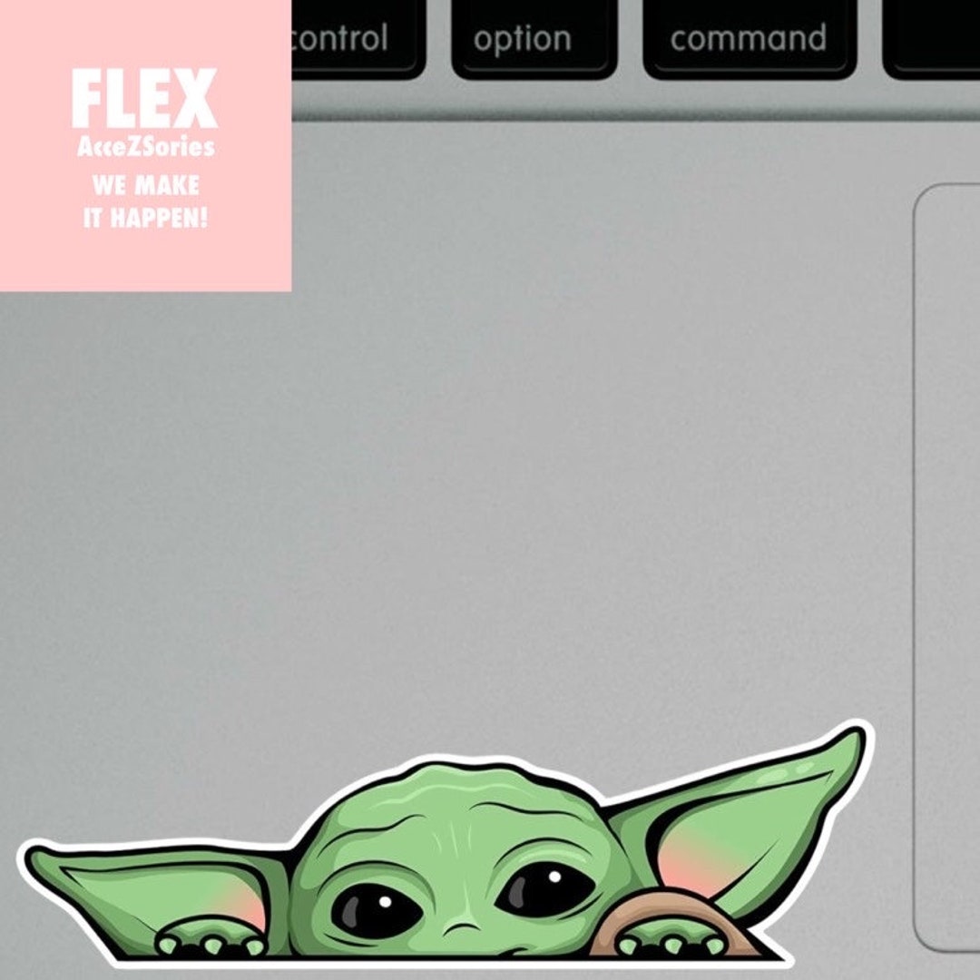 Baby Green Cute Vinyl Decal Sticker for Laptop MacBook iPad Water