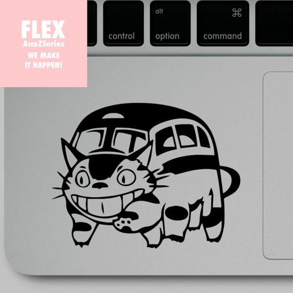 CatBus Nekobus Totoro Die Cut Vinyl Decal for Laptops Macbooks iPads Water Bottles Notebooks Computers or to customize anything!