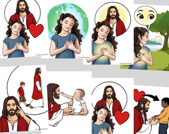 I Feel My Savior's Love - Primary Singing Time Visuals Packet