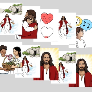 Jesus Has Risen - Primary Singing Time Visuals Packet