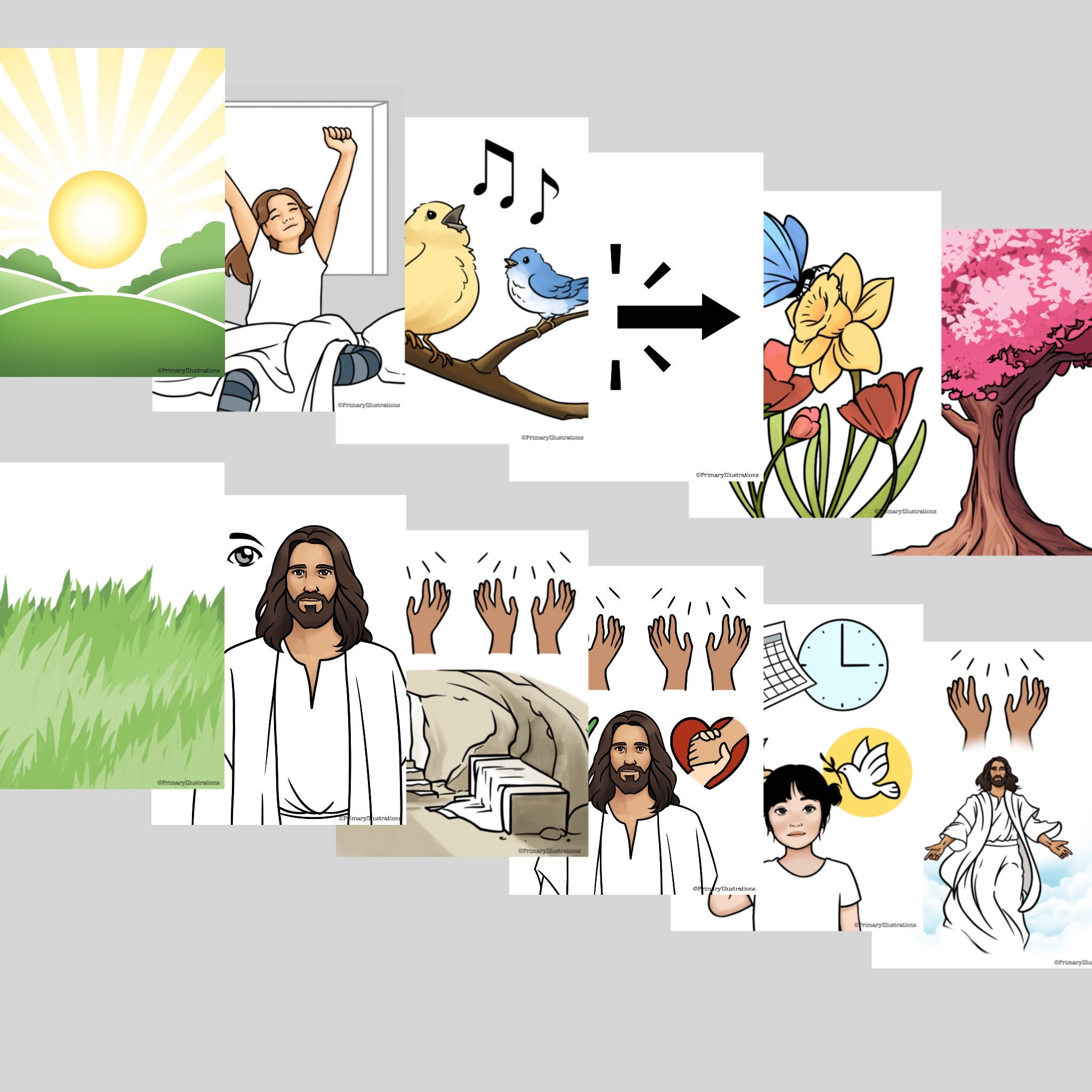 Risen for Me (Music by Angie Killian and Monica Scott) - Primary Visuals Packet