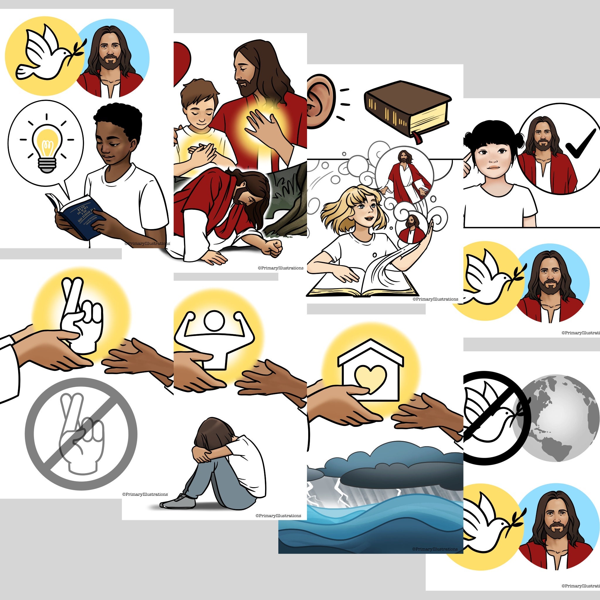 Peace in Christ (Music by Nik Day) - Primary Visuals Packet
