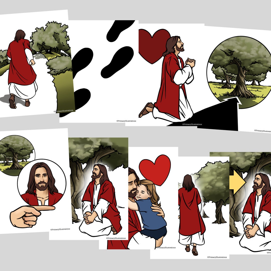 Gethsemane Primary Singing Time Visuals Packet Etsy