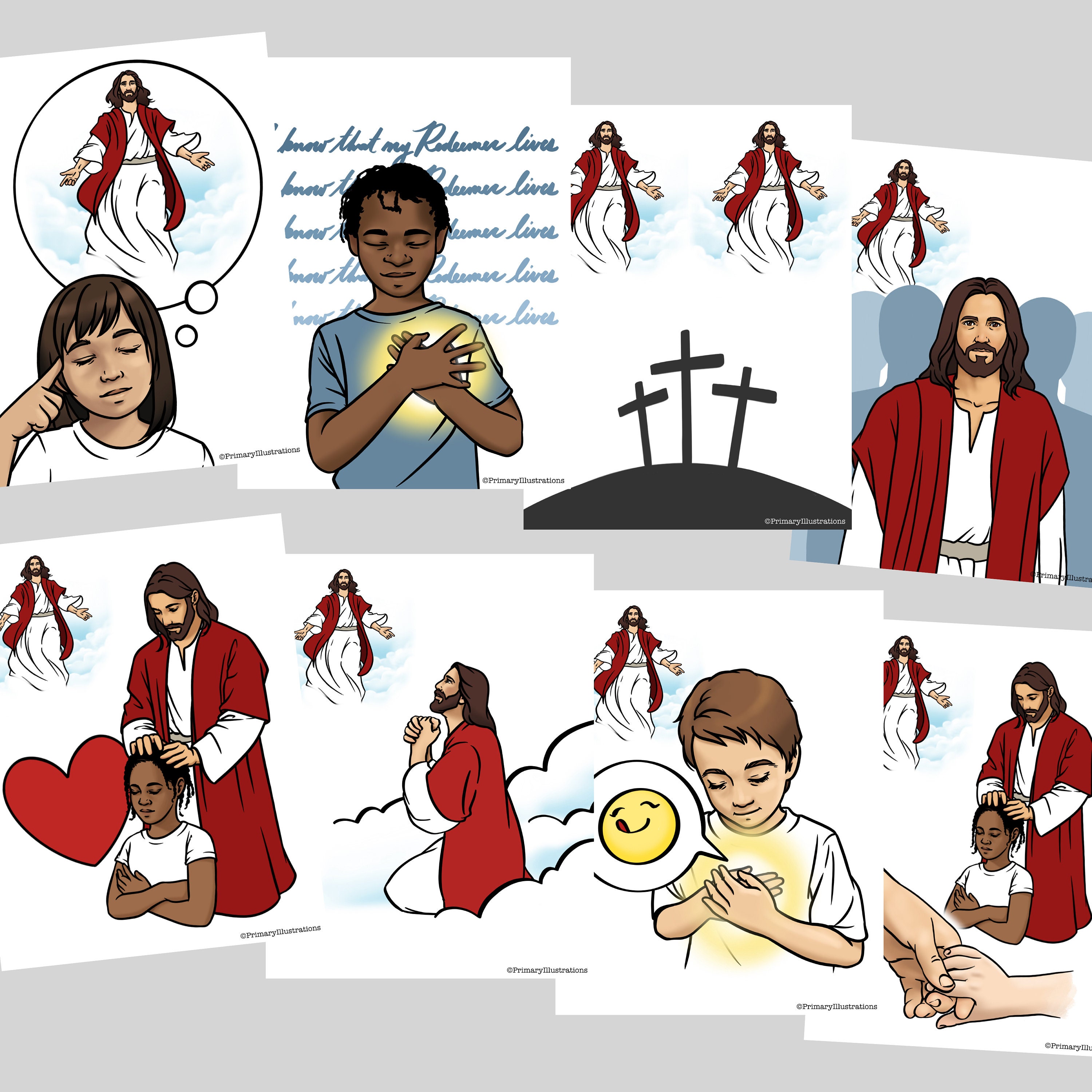 I Know That My Redeemer Lives - Primary Singing Time Visuals Packet