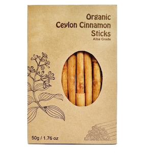 True Cinnamon from Sri Lanka - Premium Alba Grade Sticks | Spice up Cooking & Tea | Fast Free Shipping