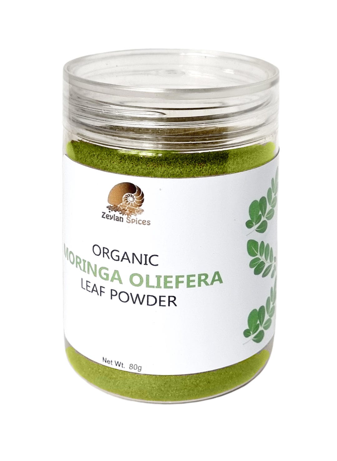 Organic Ceylon Moringa Oleifera Leaf Powder 80g | Naturally Sun Dried ...