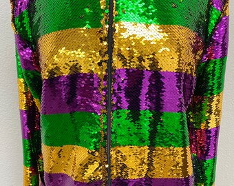 mardi gras jean jacket