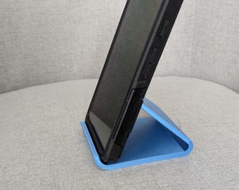 3D Printed Phone Stand | Minimal Desk Cell Phone Holder | Smartphone Stand for iPhone & Android | Office Bedside Accessory