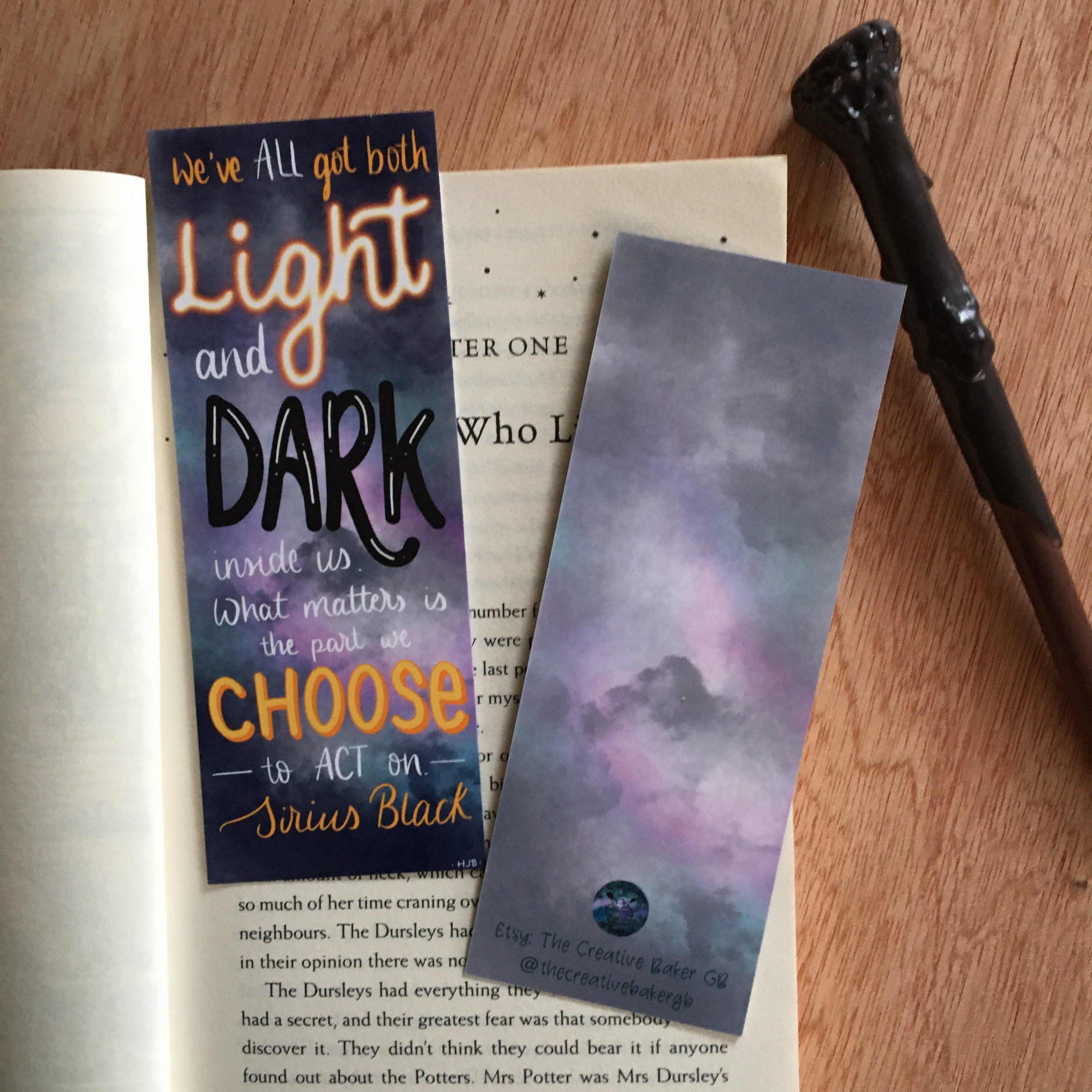 Harry Potter quote Bookmarks Original Artwork Hand Lettered | Etsy