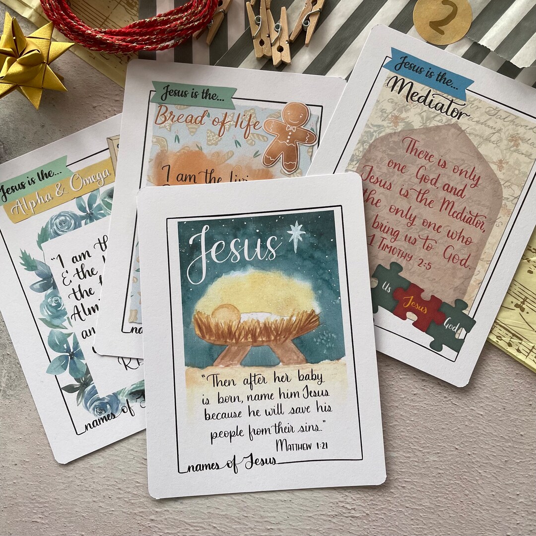 Names of Jesus Advent Calendar New Designs Show Me Jesus Etsy UK