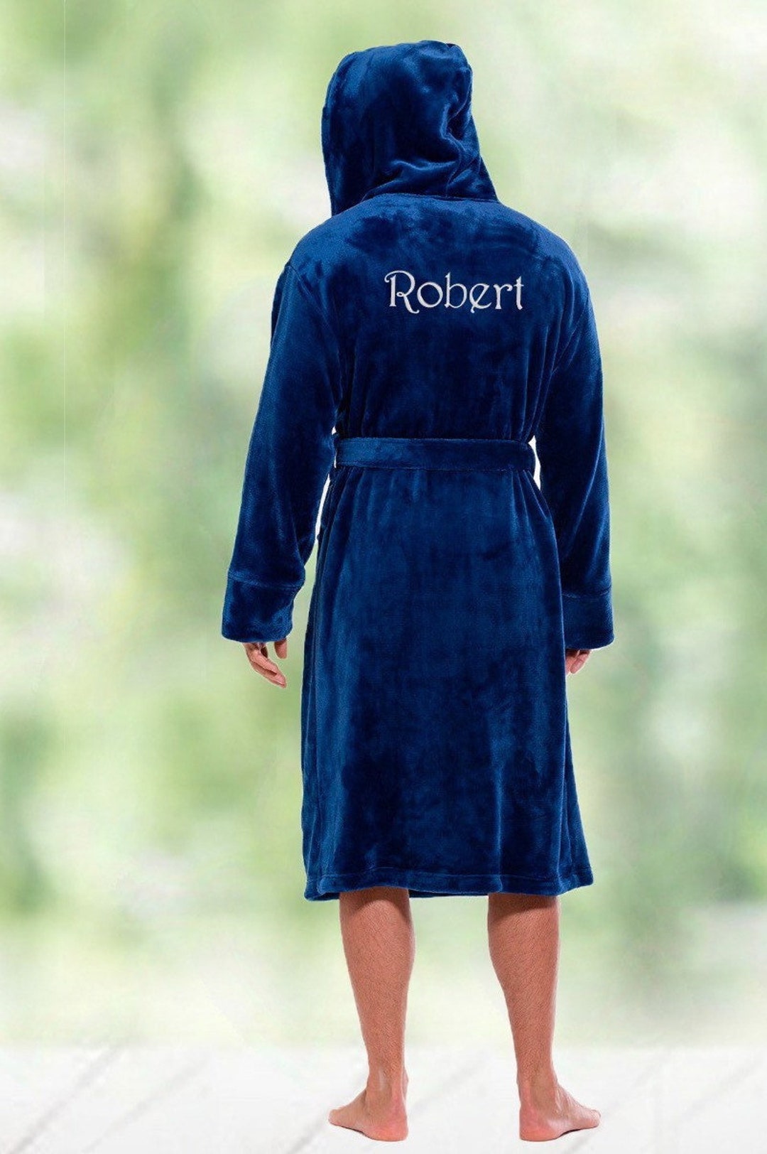 Personalized Fleece Robe for Men the Perfect Gift for Him, Customized Robes, Bathrobe for Men