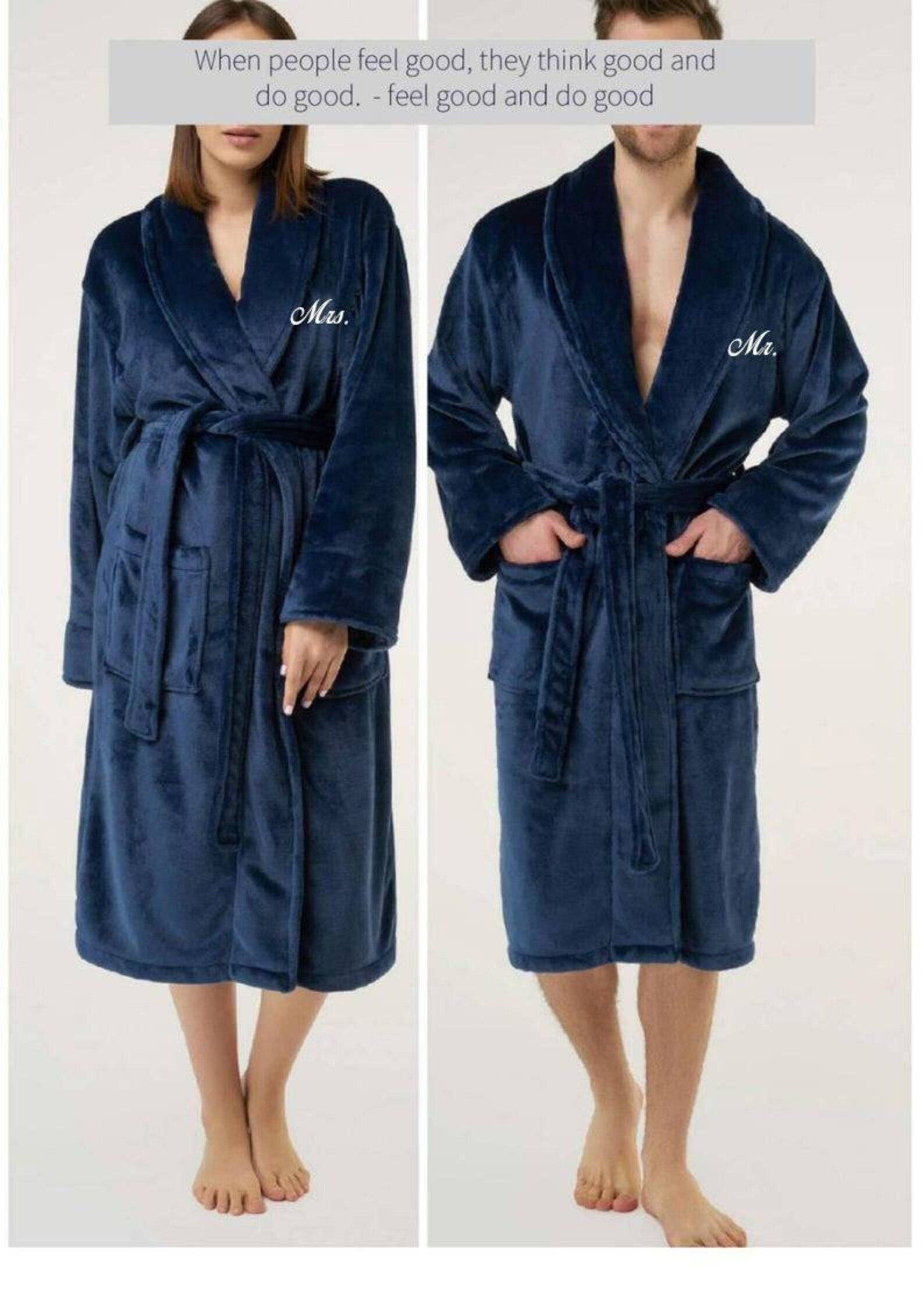 Personalized Couples Robes Set. Mr Mrs robes custom Etsy