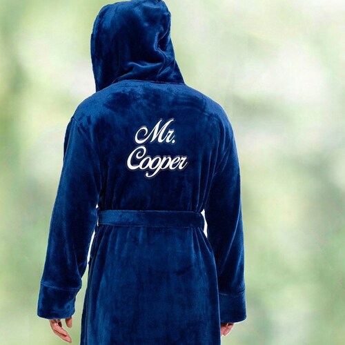 Personalized Plush Fleece Robe for Mom Birthday Robe Gift Etsy