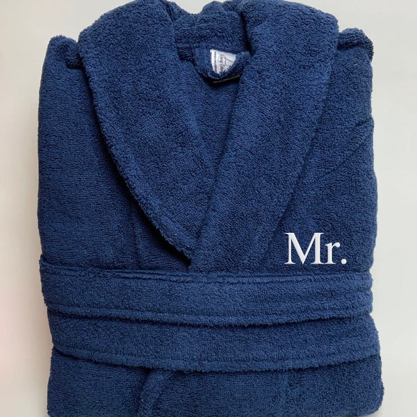 A Soft Bathrobe |Terry Cotton Robe for Groomsmen |XXL Size | Cozy Bathrobe |Unisex Men's/Women's Robe |  XXL Terry Cotton Robe for Groomsmen