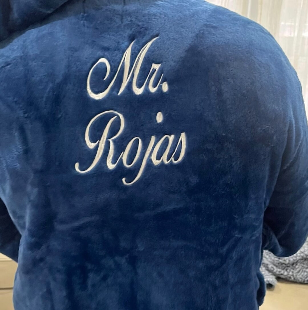 Personalized Robe for Men, Hooded Bathrobe, Short Kimono Etsy