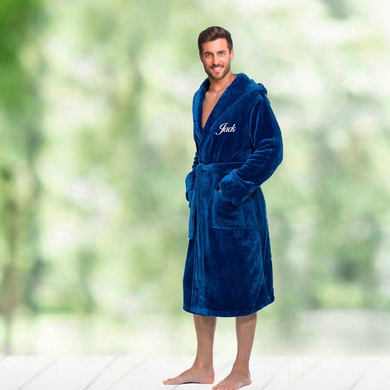 Personalized Robe for Men Custom Embroidered Robe Etsy
