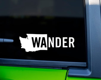 StickAny Car and Auto Decal Series Washington WA Sticker for Windows Hoods Red Doors StickAny Car and Auto Decal Series Washington WA Sticker for Windows Hoods Red Doors