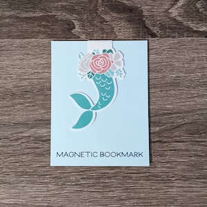 Mermaid Magnetic Bookmark, Magnetic Bookmark, Mermaid Bookmark, bookmarks, bookmarks for women, reading, gifts for her, Bookmark for kids