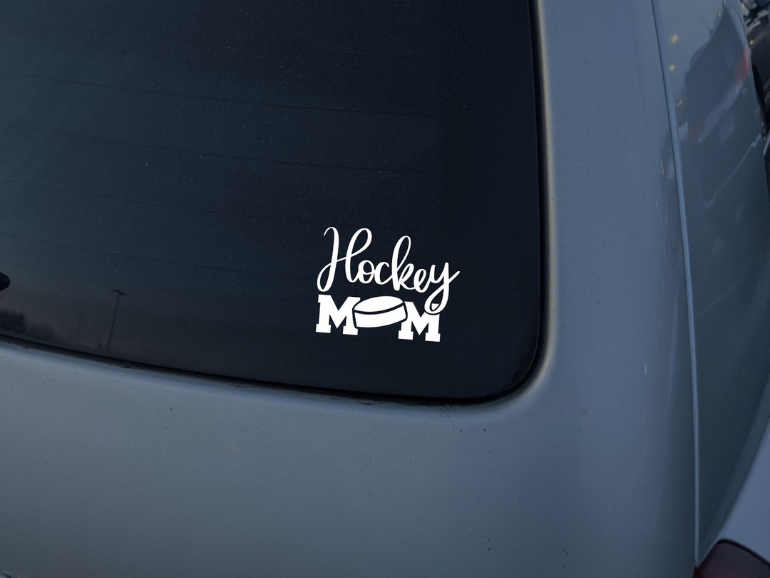 Hockey Mom Car Decal Sticker Hockey Mom Sticker Hockey Decal Hockey Mom Hockey Mom Car Decal