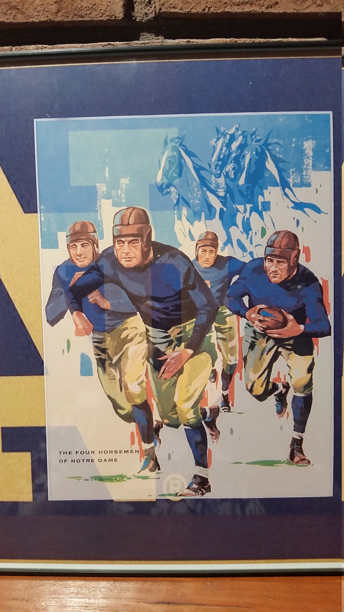 The four horsemen of notre dame 11x14 print from the famous etsy