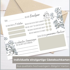 Gästebuch Karten "Hochzeit" I A6 Karte Hochzeit Postkarte Cotton Liebe