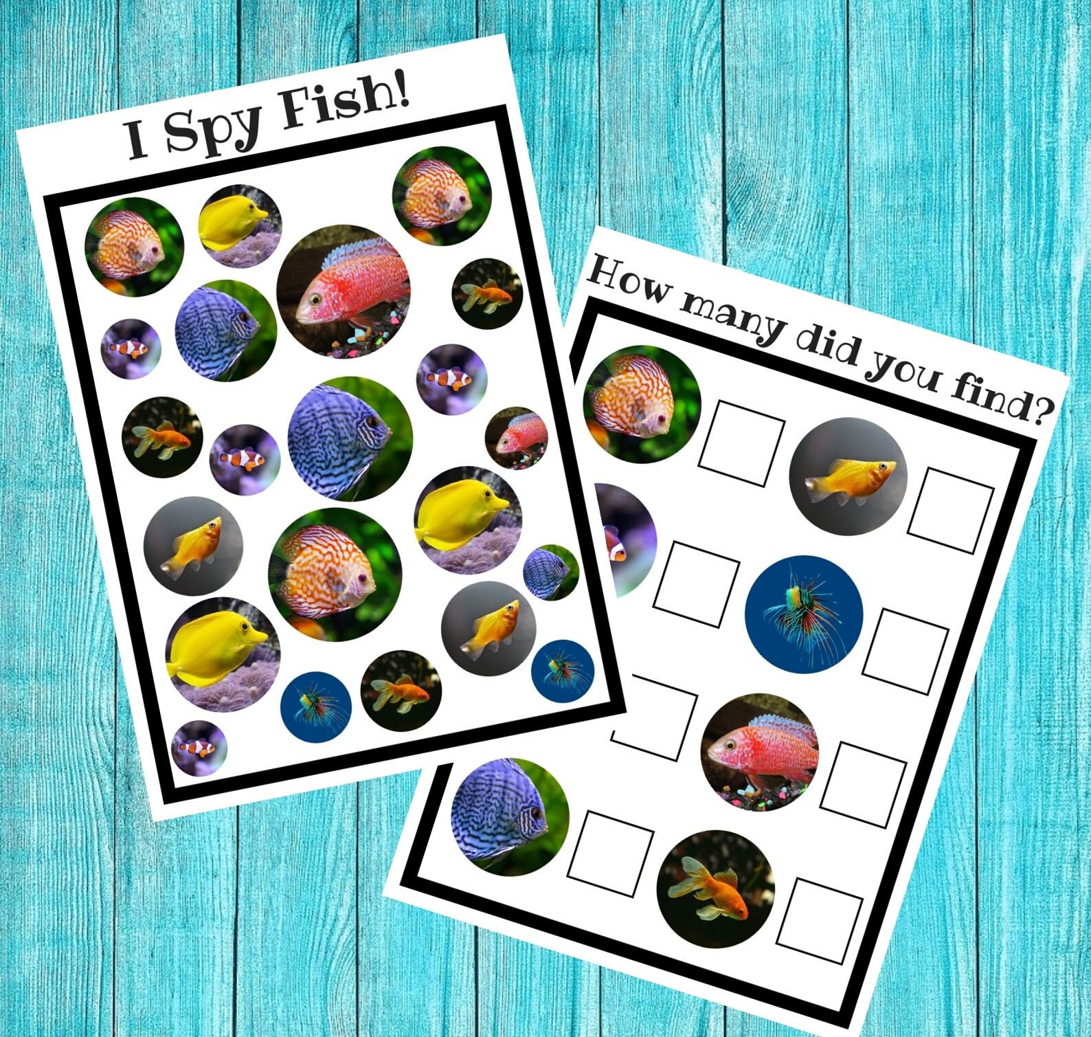 I Spy! Printable Activity Sheets for Kids, Printable Activities for ...