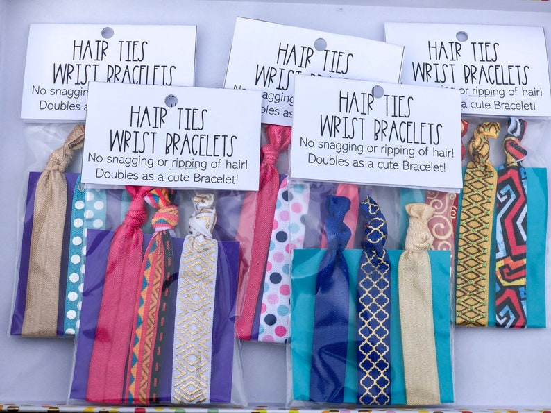 Hair Ties And Wrist Bracelets No Snag And No Creases Cute Etsy